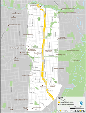 Connecting Swope map