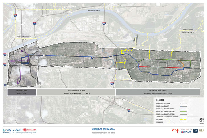 Independence Avenue BRT study area