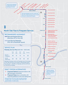 North Oak Alignment as of June 2019